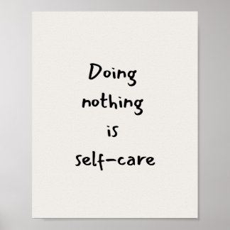 Póster Self-care quote