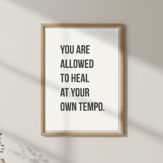 Póster Self Care Quote. Mindful Living