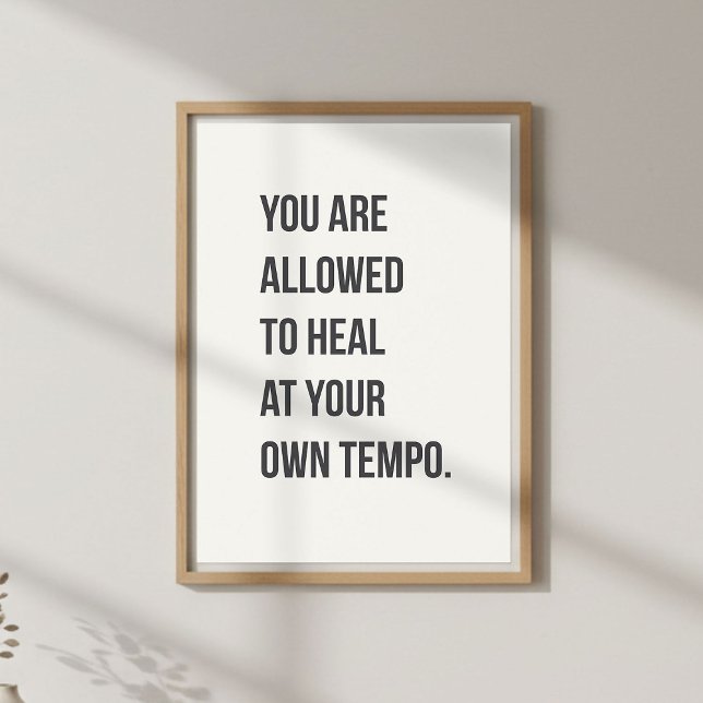 Póster Self Care Quote. Mindful Living (Subido por el creador)