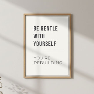 Póster Self Compassion Decor. Mental Wellness