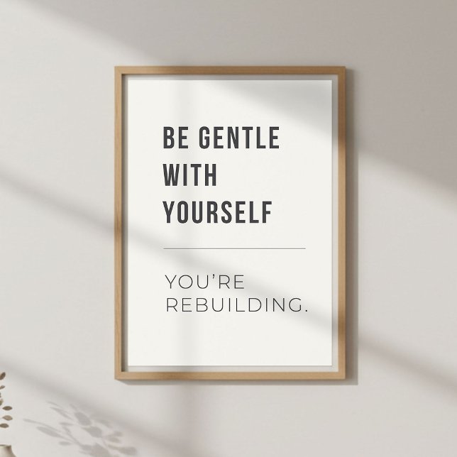 Póster Self Compassion Decor. Mental Wellness (Subido por el creador)