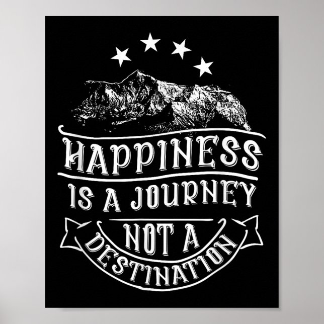 Póster Self-motivation By Mr.y.t. Hapness Is A Journey, N (Frente)