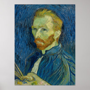 Póster Self-Portrait (1889) by Van Gogh