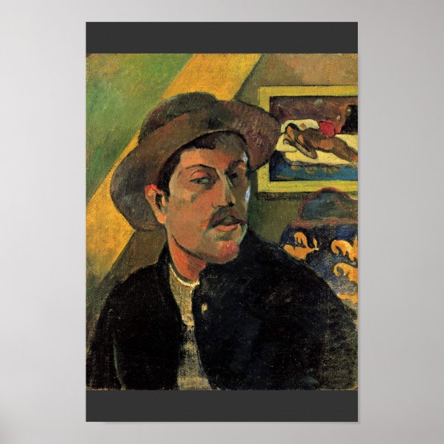 Póster Self-Portrait By Paul Gauguin (Best Quality) (Frente)