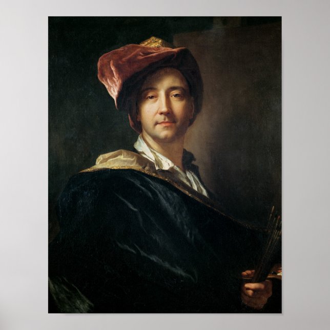 Póster Self Portrait in a Turban, 1700 (Frente)