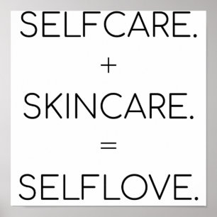 Póster Selfcare Skincare Selflove Skinover Lover Sk