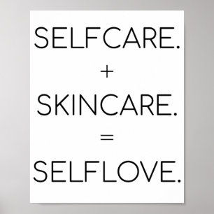 Póster Selfcare Skincare Selflove Skinover Lover Sk
