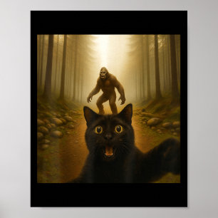 Póster Selfie De Gato Con Regalos De Gatos Graciosos Para