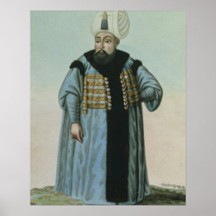 Póster Selim II (1524-74) llamado 'Sari', la rubia o la