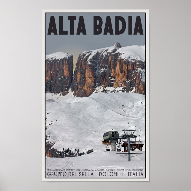 Póster Sella Ronda - Alta Badia (Frente)