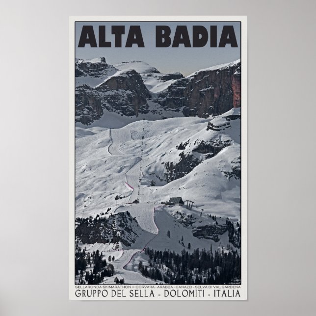 Póster Sella Ronda - Alta Badia Run 20 (Frente)