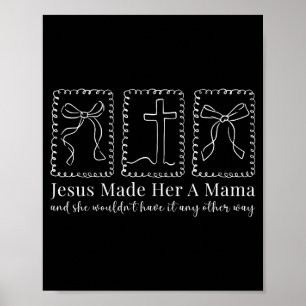 Póster Sello Coqueta Lazo Cristiana Mamá Religiosa Mamá F