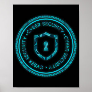 PÓSTER SELLO DE BADGE DE SEGURIDAD DE CIBERNAUTAS