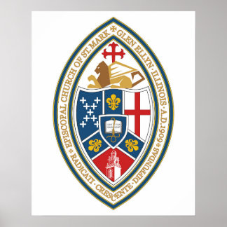 Póster Sello de iglesia personalizado