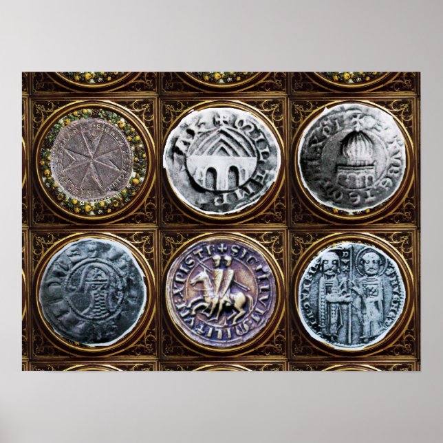 PÓSTER SELLO DE LA PLANTILLA DE LOS CABALLOS (Frente)