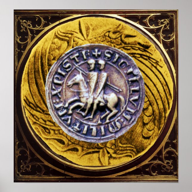 PÓSTER SELLO DE LA PLANTILLA DE LOS CABALLOS (Frente)