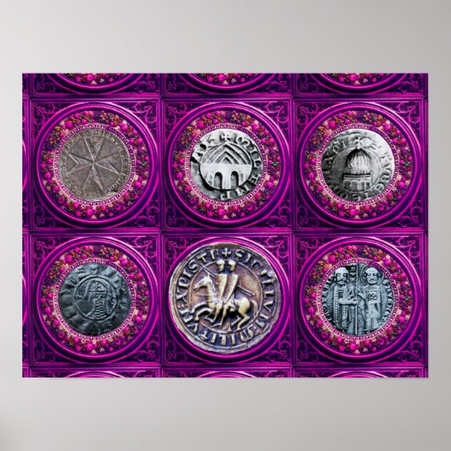 PÓSTER SELLO DE LA PLANTILLA DE LOS CABALLOS (Frente)