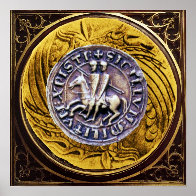 PÓSTER SELLO DE LOS CABALLEROS TEMPLARIOS (Frente)