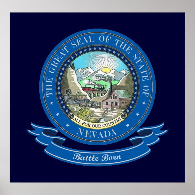 Póster Sello de Nevada (Frente)