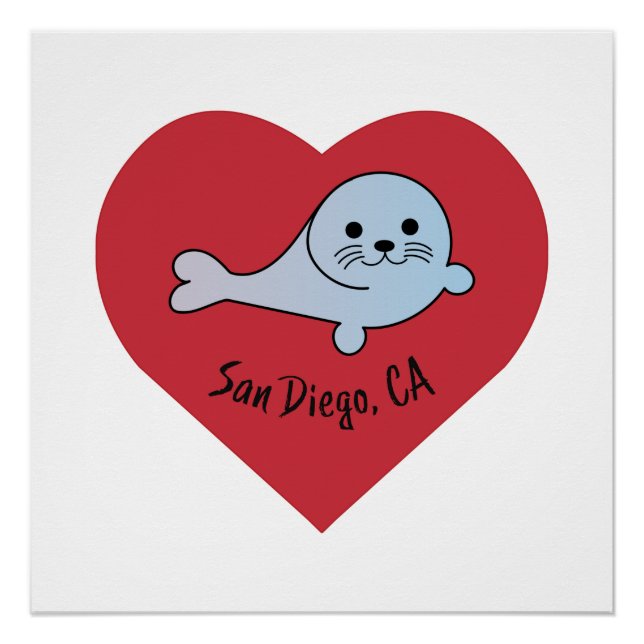Póster Sello de San Diego (Anverso)