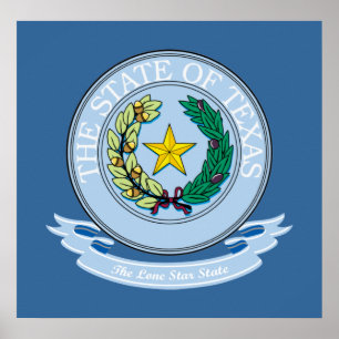 Póster Sello de Texas