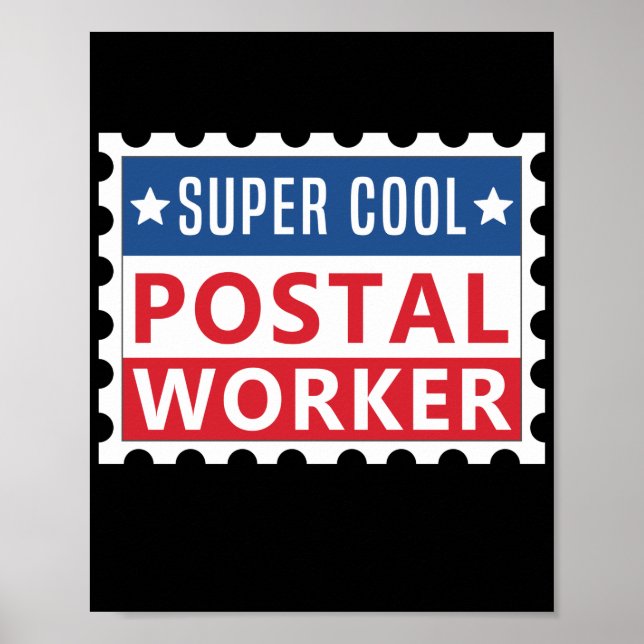 Póster Sello de trabajo postal de Mailman Super Guay (Frente)