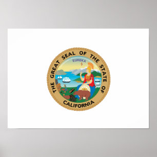 Póster Sello del estado de California