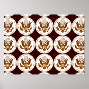 Póster Sello del Tribunal Supremo de Estados Unidos