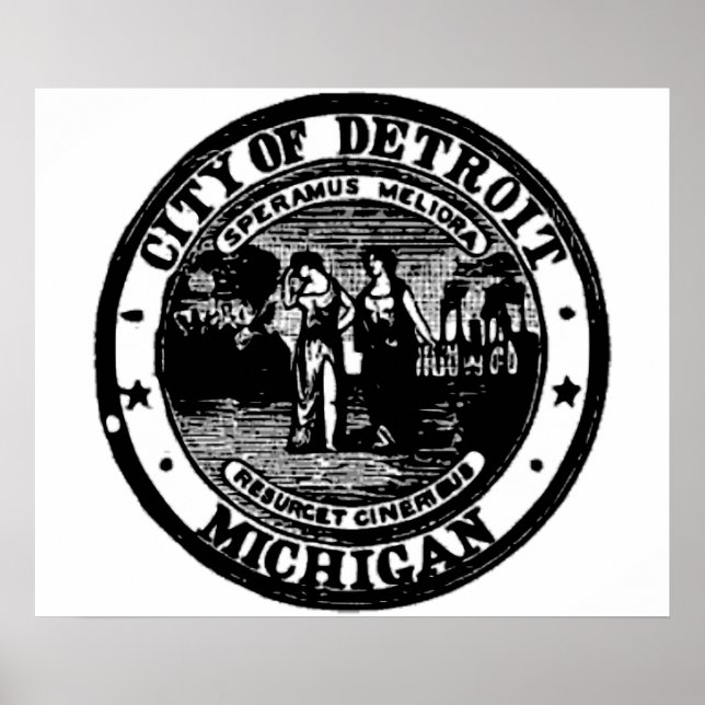 Póster Sello Detroit (Frente)
