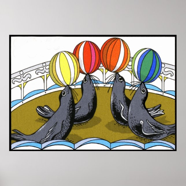 Póster Sellos de circo (en 23 tamaños) (Frente)