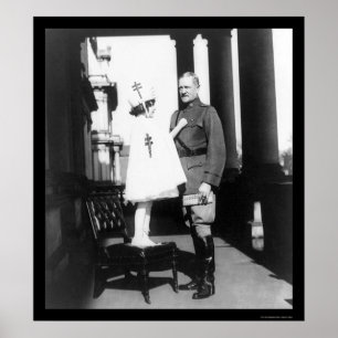 Póster Sellos de navidades para el General Pershing 1921