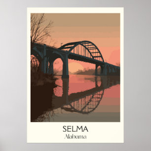 Póster Selma Alabama Puente Edmund Pettus