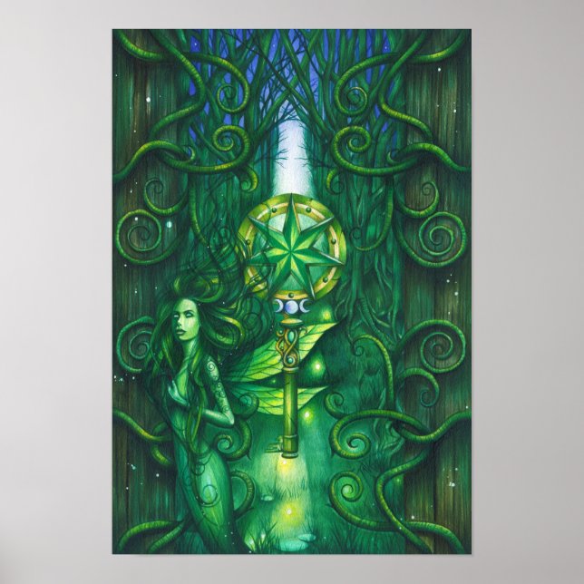 Póster Selva de hadas de esmeralda (Frente)