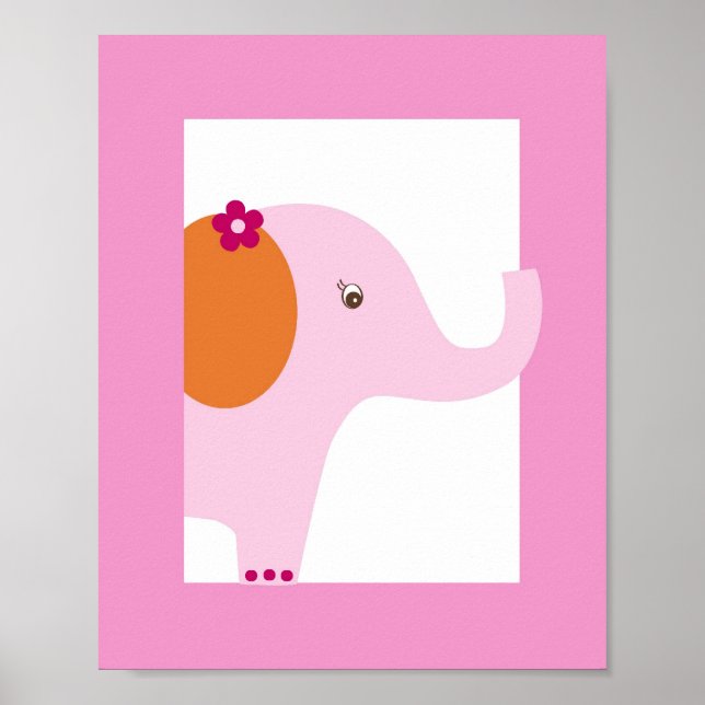 Póster Selva dulce Safari Jungle Animal Nursery Wall Art  (Frente)