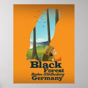 Póster Selva negra - Baden-Württemberg - Alemania