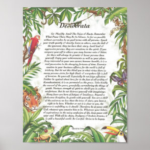 Póster Selva tropical tropical de los DESIDERÁTUMS