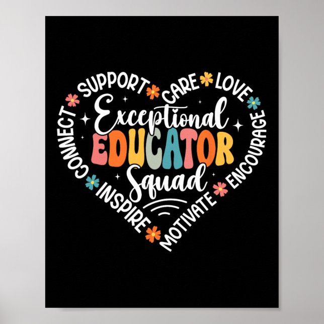 Póster Semana de Agradecimiento al Equipo de Educadores E (Frente)