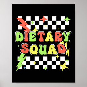 Póster Semana De Apreciación Dietaria Retro De Escuadrón 