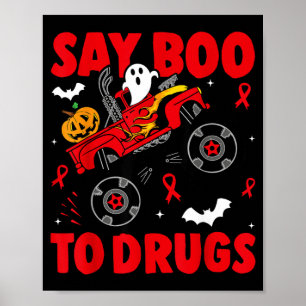 Póster Semana de la Cinta Roja Conciencia Halloween Di Bo