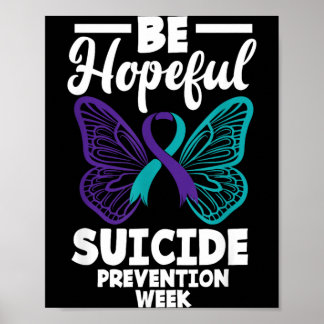 Póster Semana de Prevención del Suicidio Sé Esperanzado