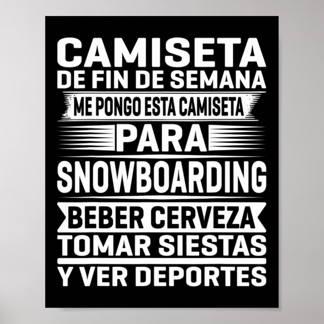 Póster Semana de Snowboarding (Frente)
