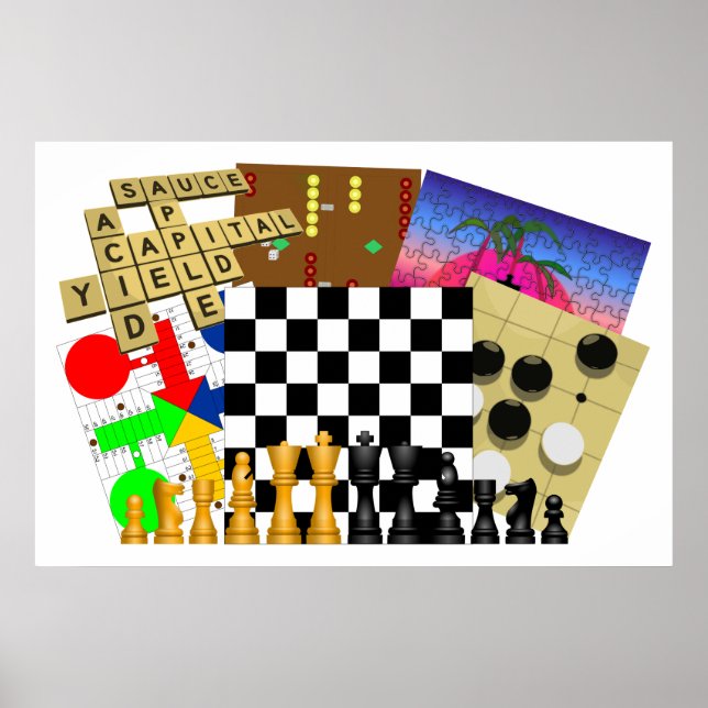 Póster Semana del juego y el rompecabezas (Frente)