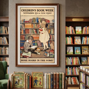 Póster Semana del Libro Infantil por Jessie Willcox Smith