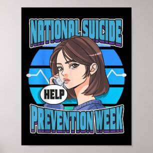 Póster Semana Nacional de Prevención del Suicidio Apoyo S