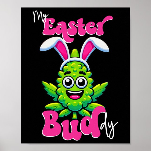 Póster Semana Santa Bud Funny Día de la Flor del Humo (Frente)