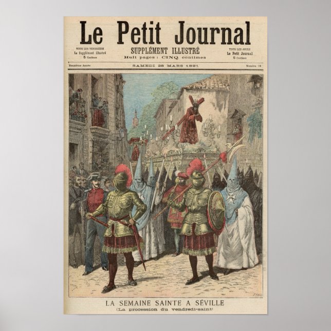 Póster Semana Santa en Sevilla (Frente)