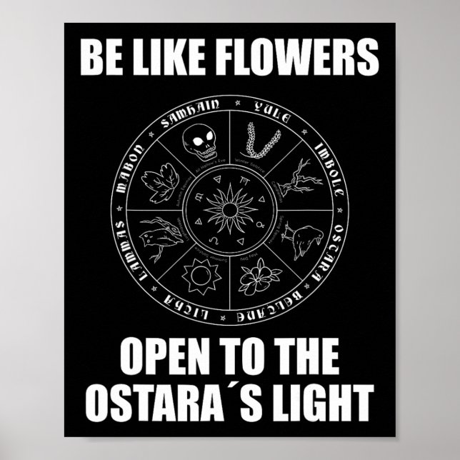 Póster Semana Santa Ostara Eostre Pagan Witchcraft Spring (Frente)