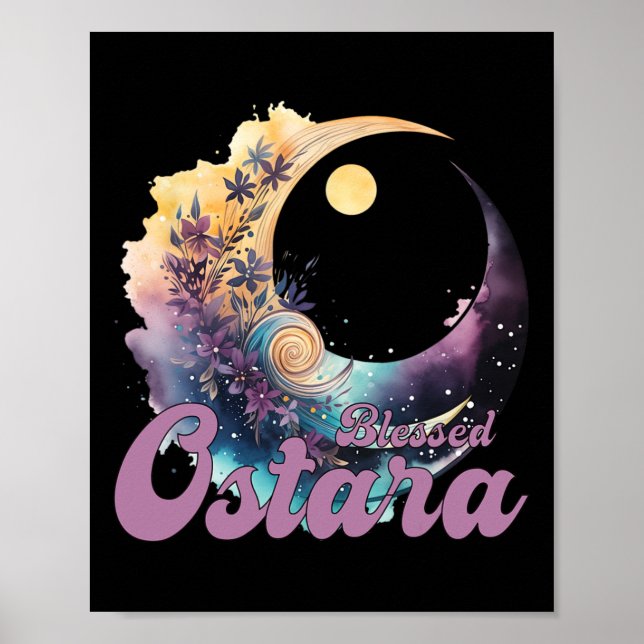 Póster Semana Santa Ostara Eostre Pagan Witchcraft Spring (Frente)