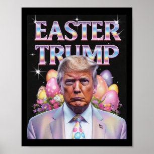 Póster Semana Santa Trump Funny Celebración de Pascua Cac