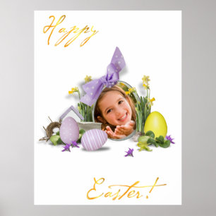 Póster Semana Santa. Una foto de su bebé.